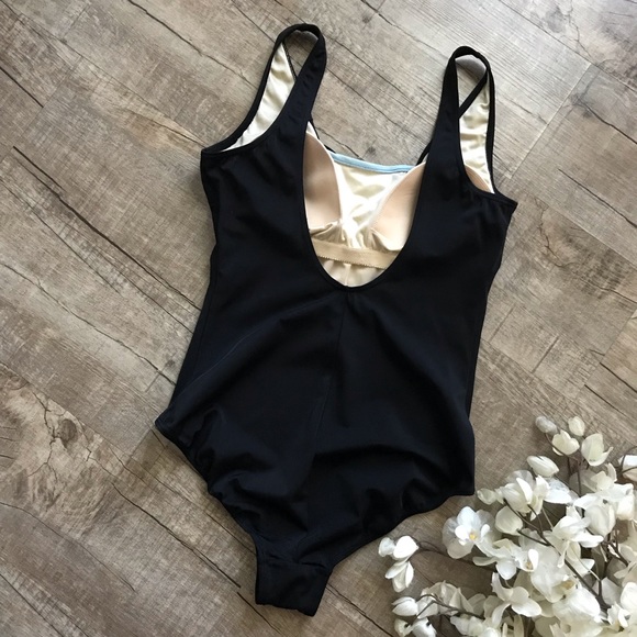 💙💙It Figures! Black & Turquoise One Piece - Picture 5 of 7